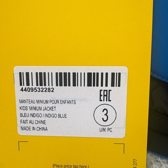 Ski-Doo Kids Blue and Black Puffer Jacket NWT -3T - Picture 4 of 7